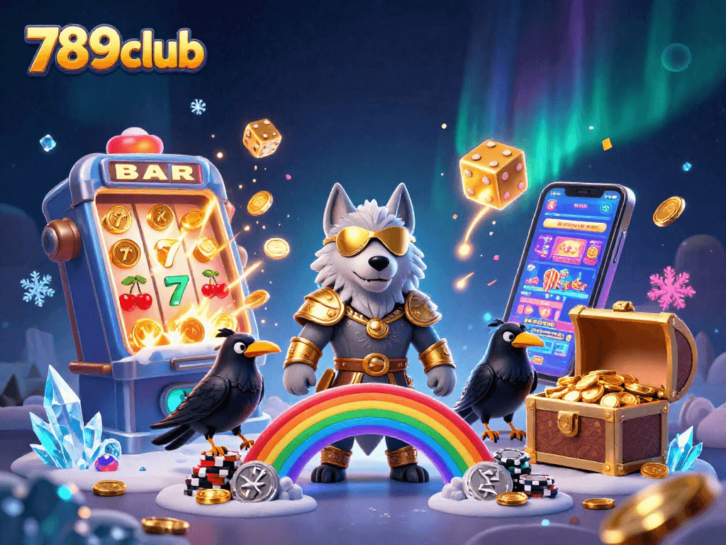 Engage in thrilling gaming adventures at 789club with captivating Norse-inspired characters and vibrant casino elements.
