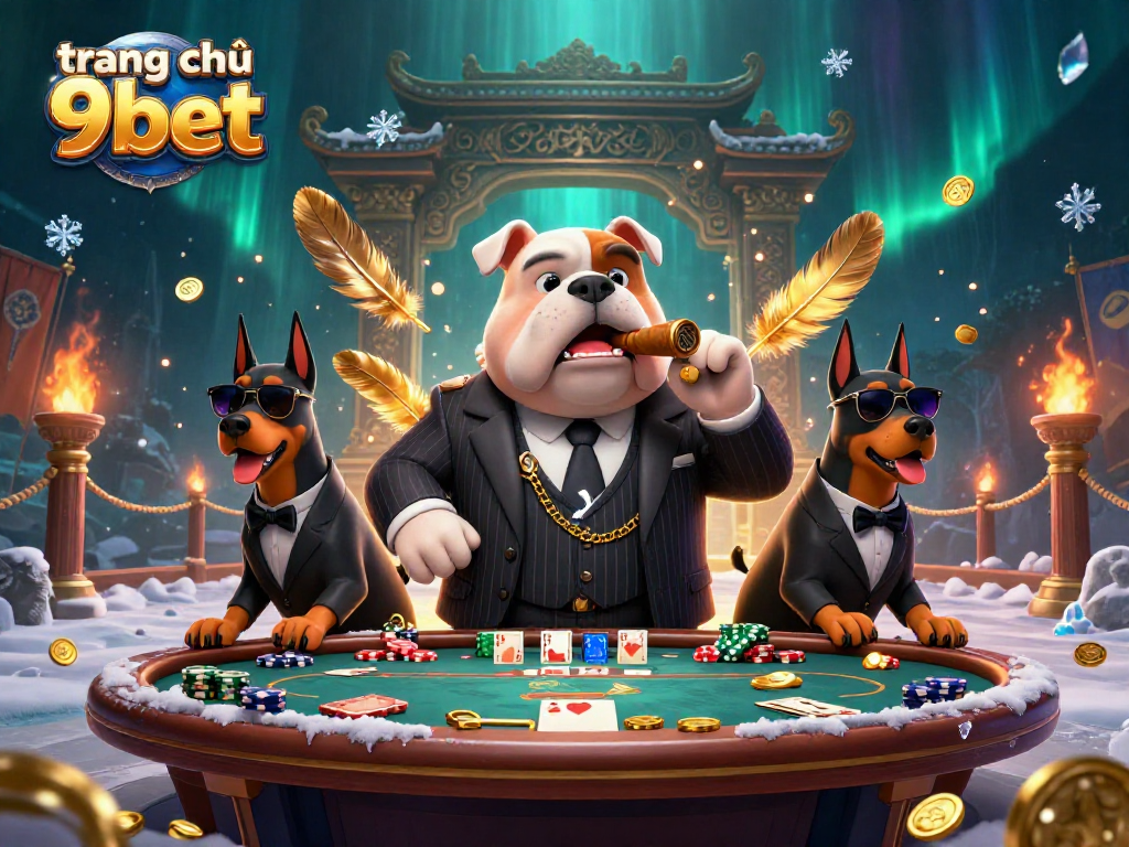 Engage in exciting poker games at trang chủ 9bet with 3D mafia characters and luxury casino elements.