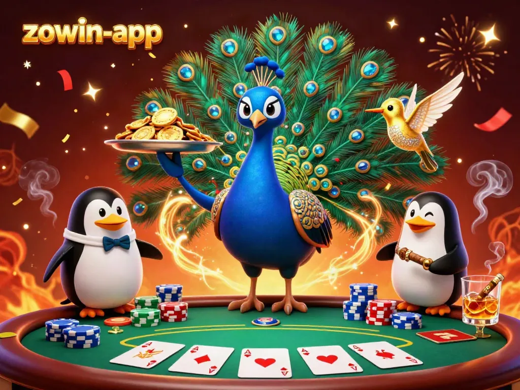 Experience exciting gameplay with the zowin-app, featuring vibrant casino elements and captivating characters.