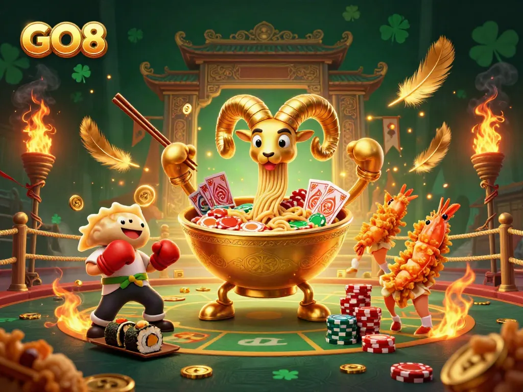 Engage with the GO8 casino adventure featuring vibrant characters and dynamic game elements.