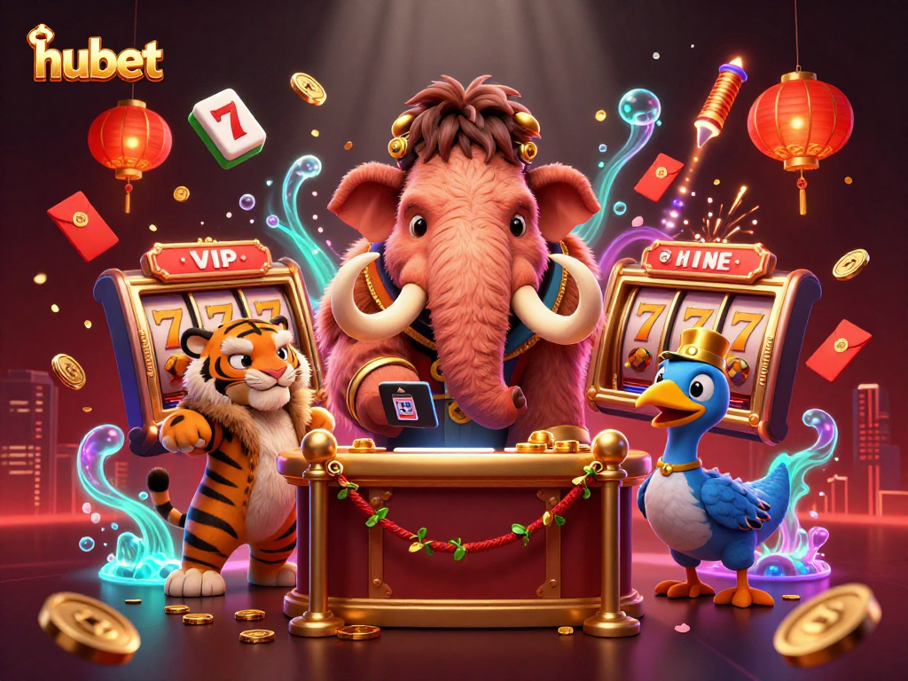 Experience hubet's vibrant casino atmosphere with intriguing characters and rich gaming elements.
