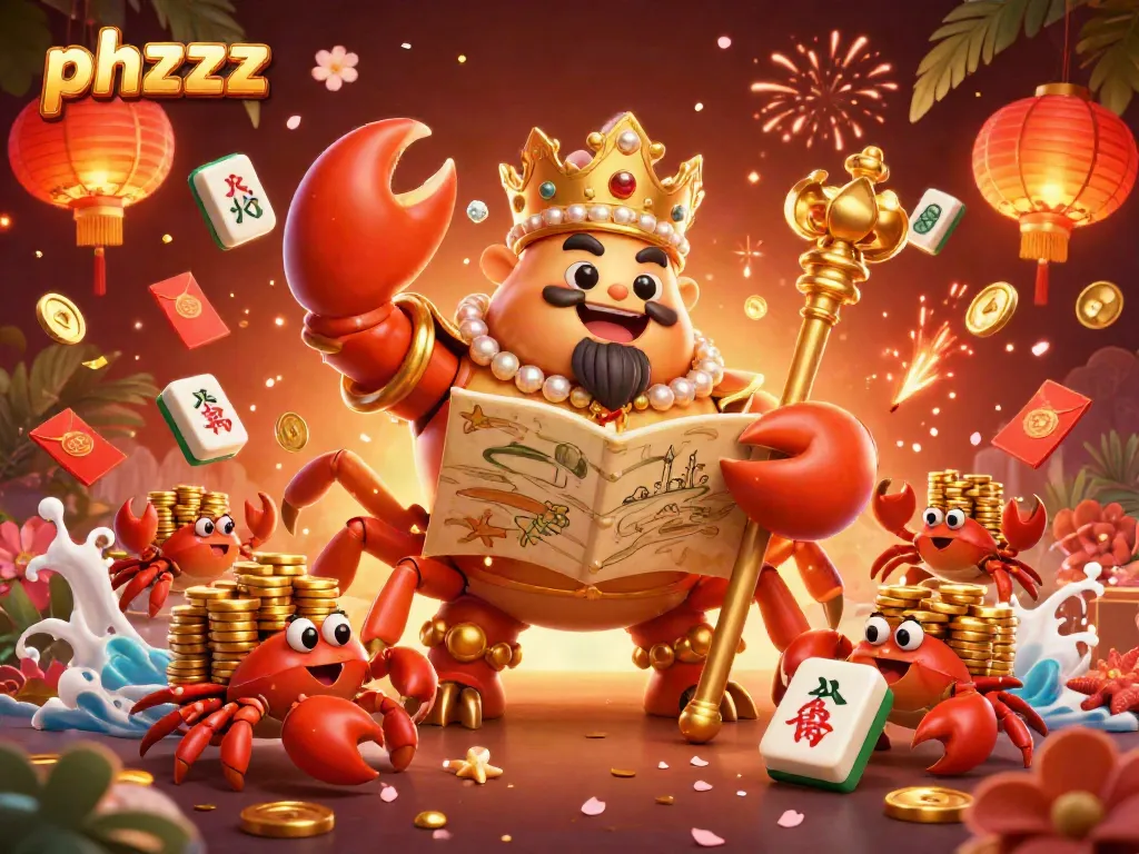 Experience thrilling gameplay at phzzz with an emperor crab overseeing the casino fun.